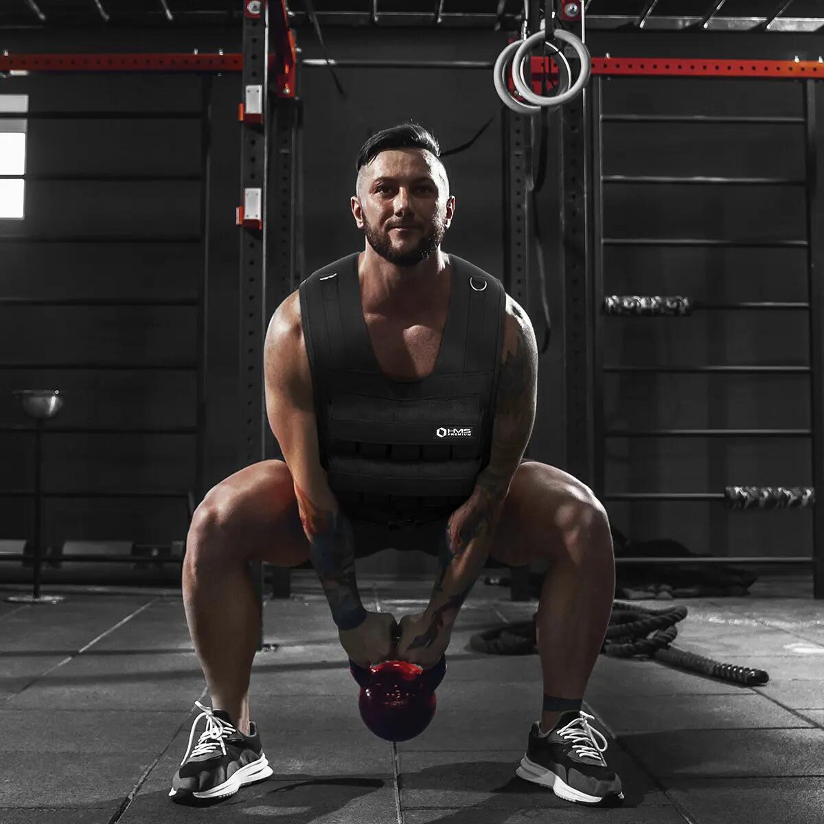 Unisex Krafttraining Gewichtsweste 40 kg KTO40 HMS Premium 7/12