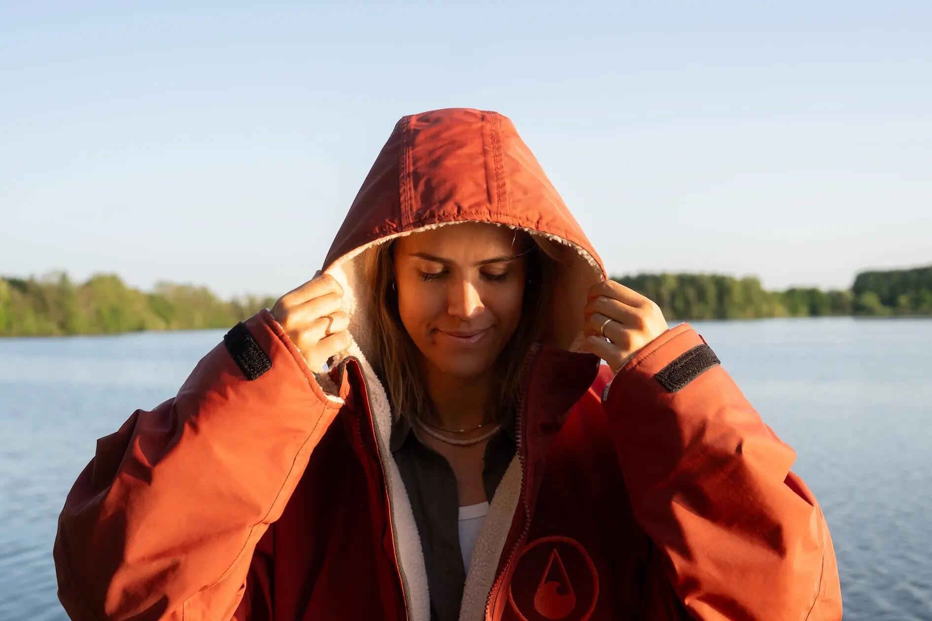 Poncho antipioggia Wave Hawaii Yukon Rosso L - XL WH4121LXL Rosso 120 x 85 cm 8/9