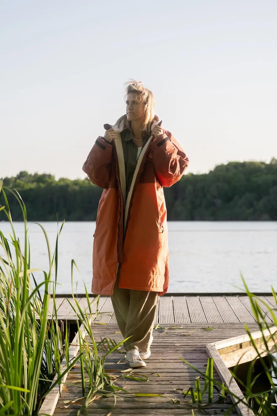 Poncho antipioggia Wave Hawaii Yukon Rosso L - XL WH4121LXL Rosso 120 x 85 cm 3/9