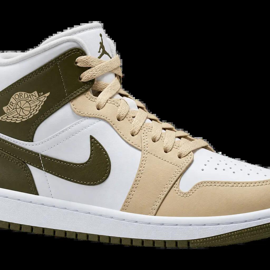 Damen - Sportschuhe - High-Top-Sneaker - Air Jordan 1 Mid - Military Drab, grün