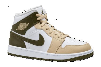 Zapatillas deportivas mujer altas Air Jordan 1 Mid Military Drab