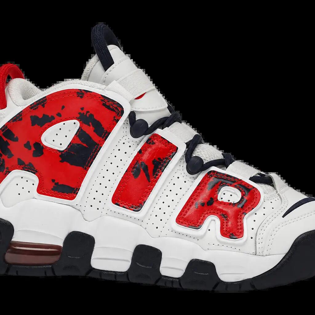 Kinder - sneaker - camouflage - Nike Air More Uptempo GS - rot