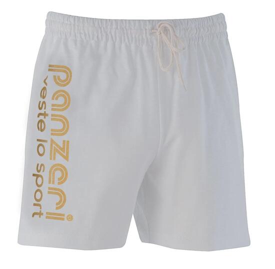 Short Panzeri Mixte Mixte - Uni A - Blanc / Or