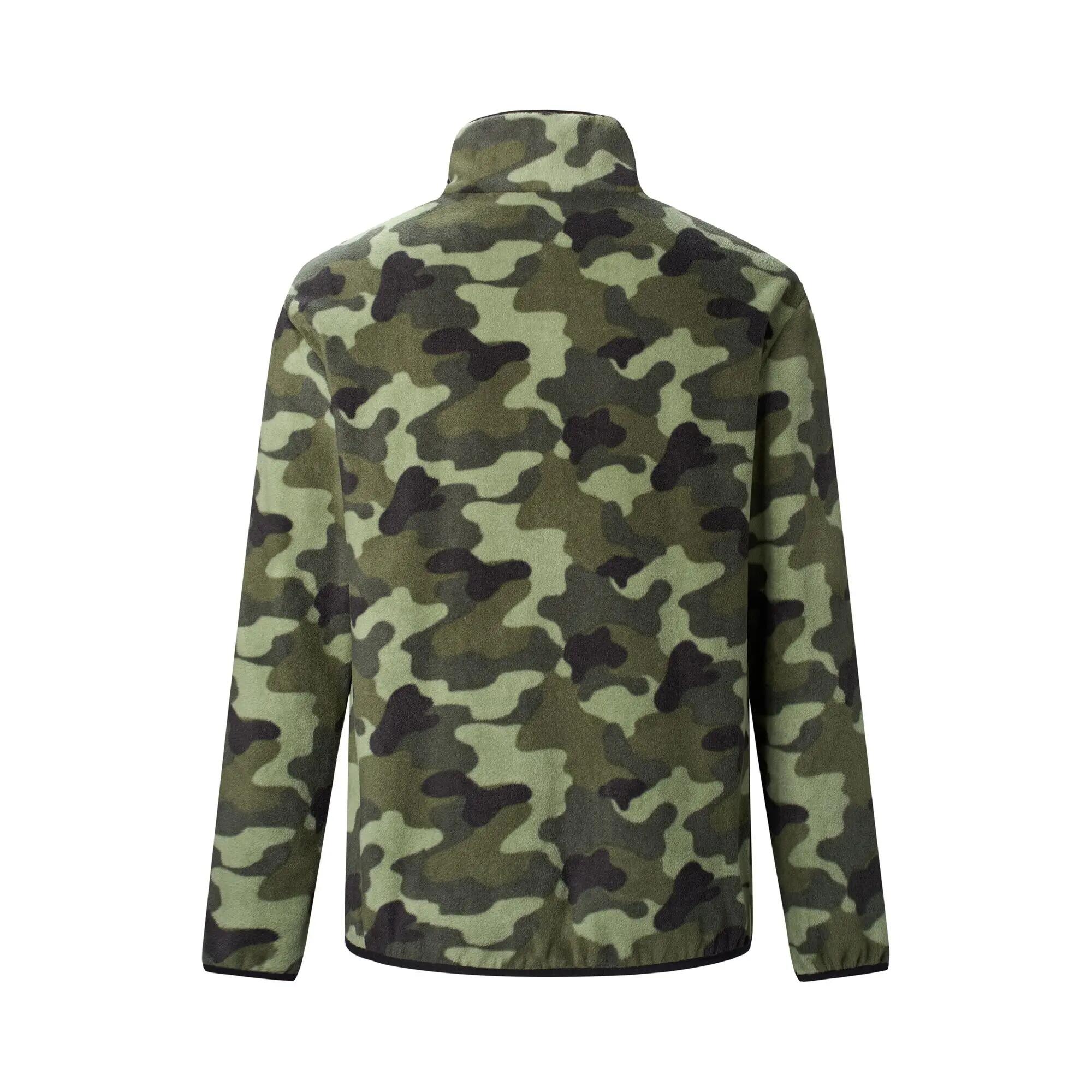Mens Frankie Camouflage Fleece Jacket (Olive Night) 3/7