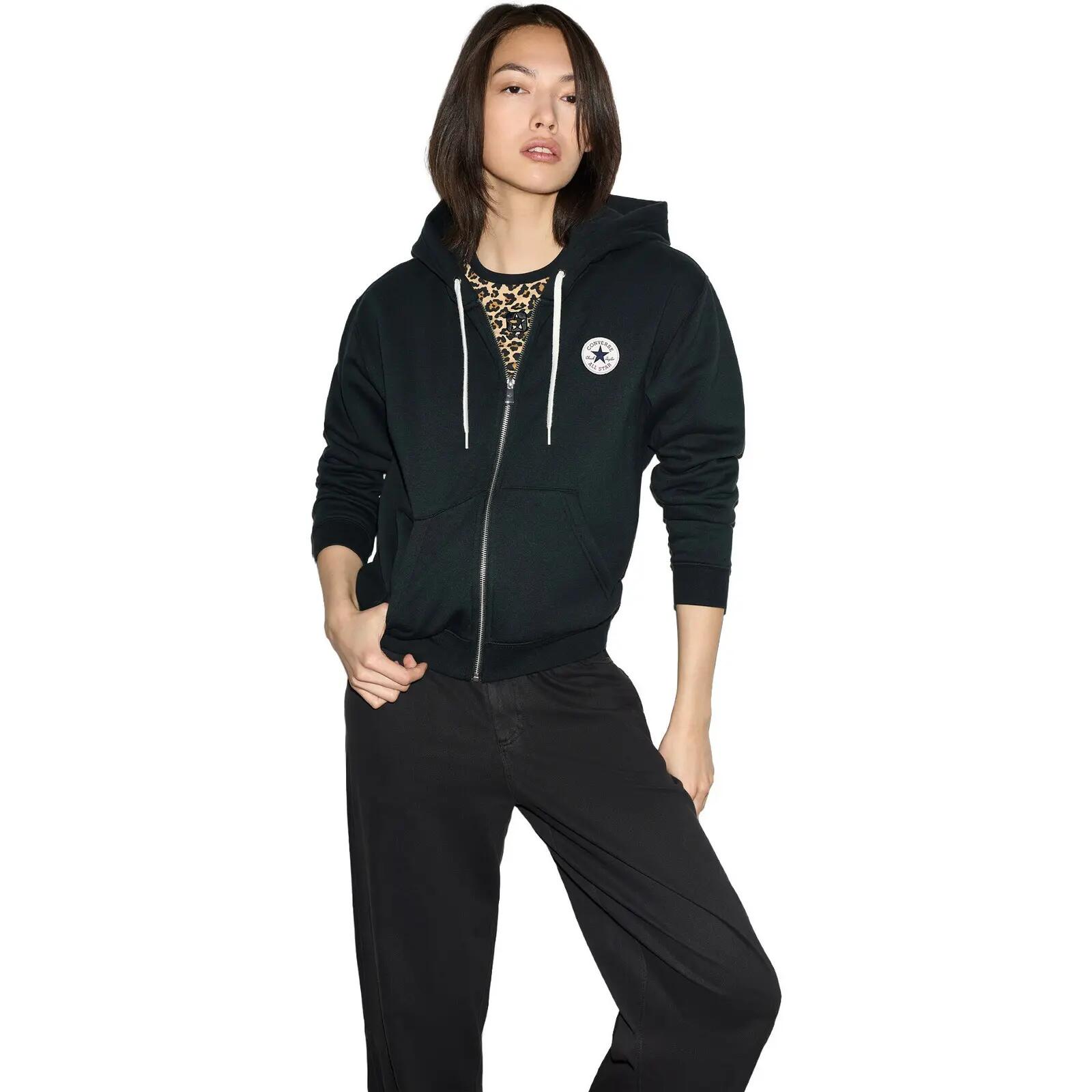 Hood Converse Signature Full-zip, Black, Unisex 1/5