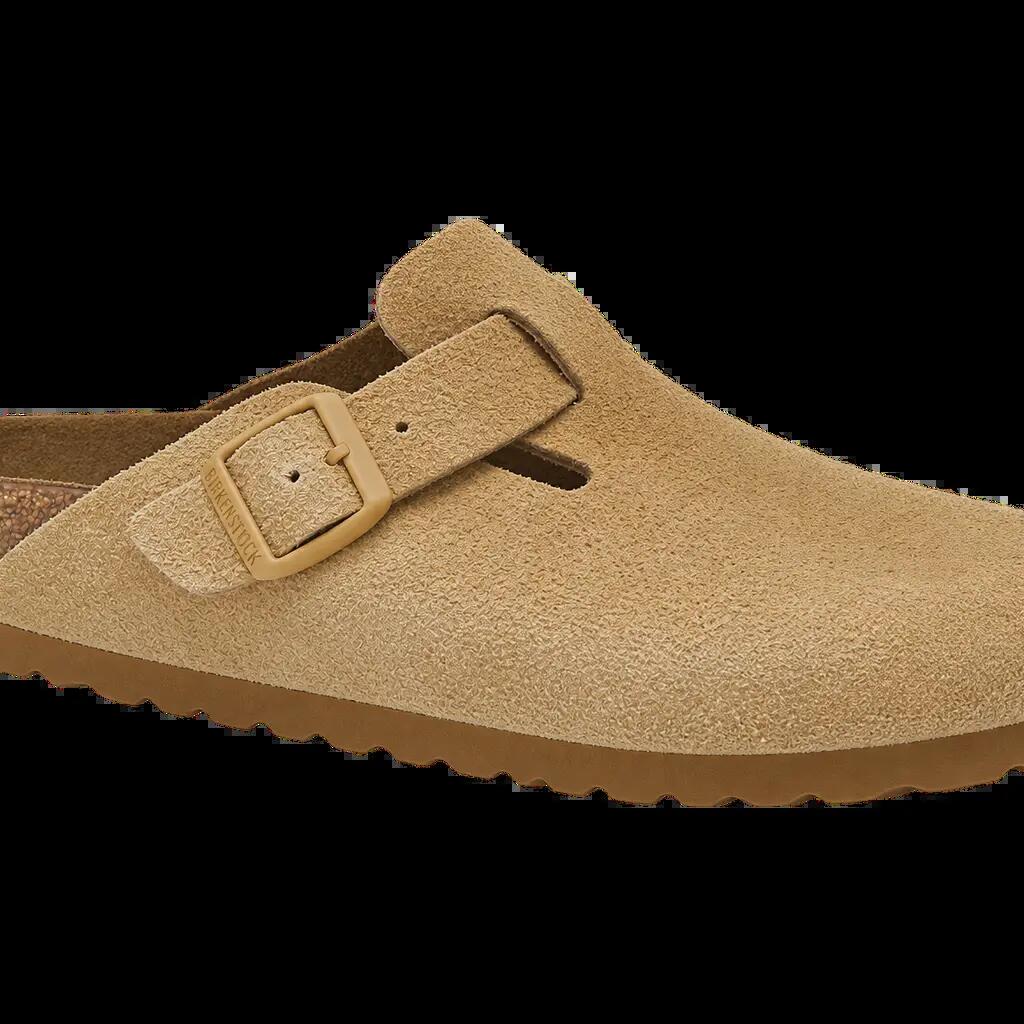 Herren - Freizeitschuhe - Clogs - Wildleder, Boston - latte cream