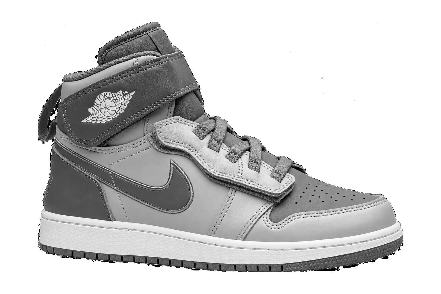 Enfant - Baskets montantes - FlyEase - Air Jordan 1 - Gris 1/1