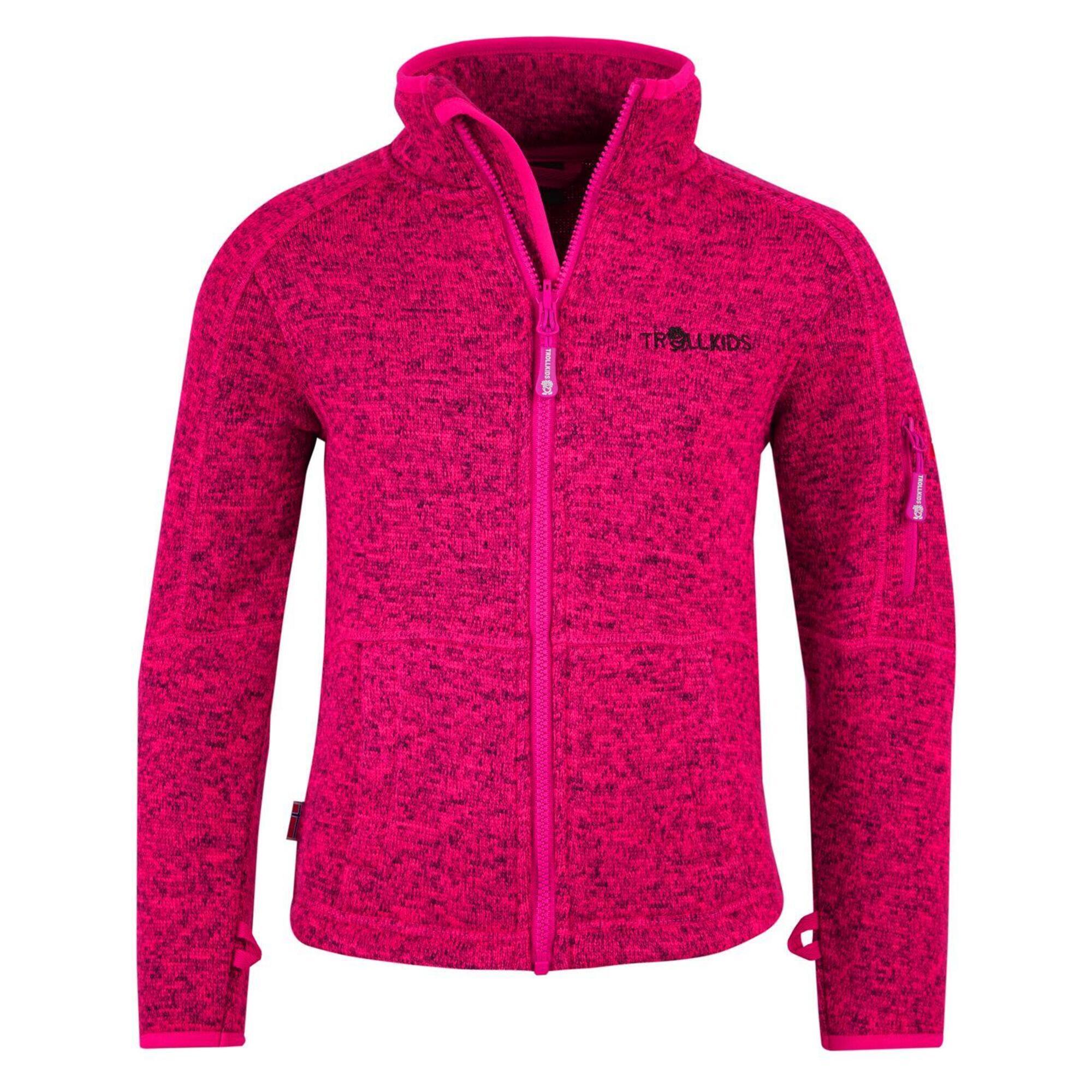 Jondalen children's fleece jacket dark pink