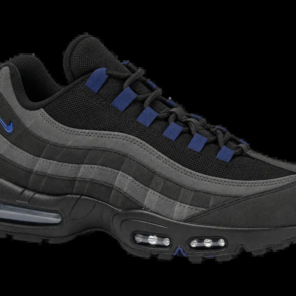Herren - Sneaker - Schuhe - leder - air max 95 jewel - schwarz, deep royal
