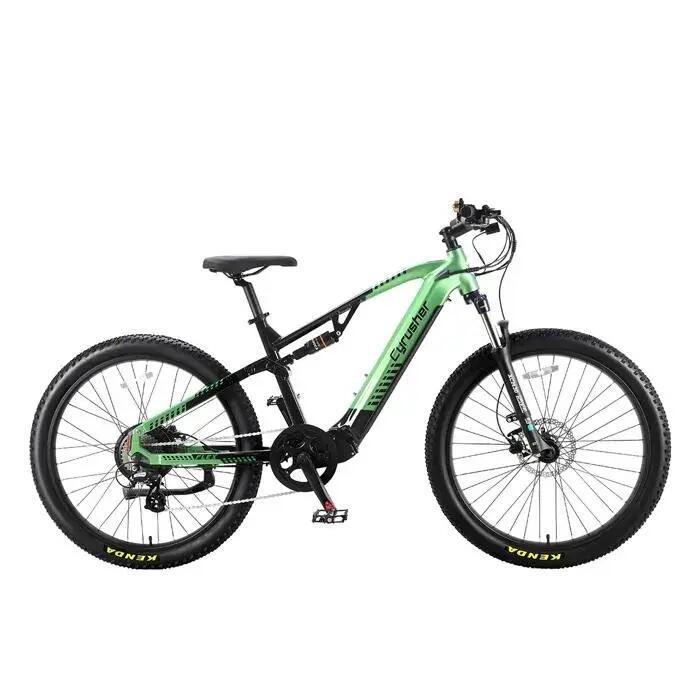 Bicicleta eléctrica Cyrusher Flex, Motor 250W, Batería 48V 15Ah,neumáticos 27,5 2/4