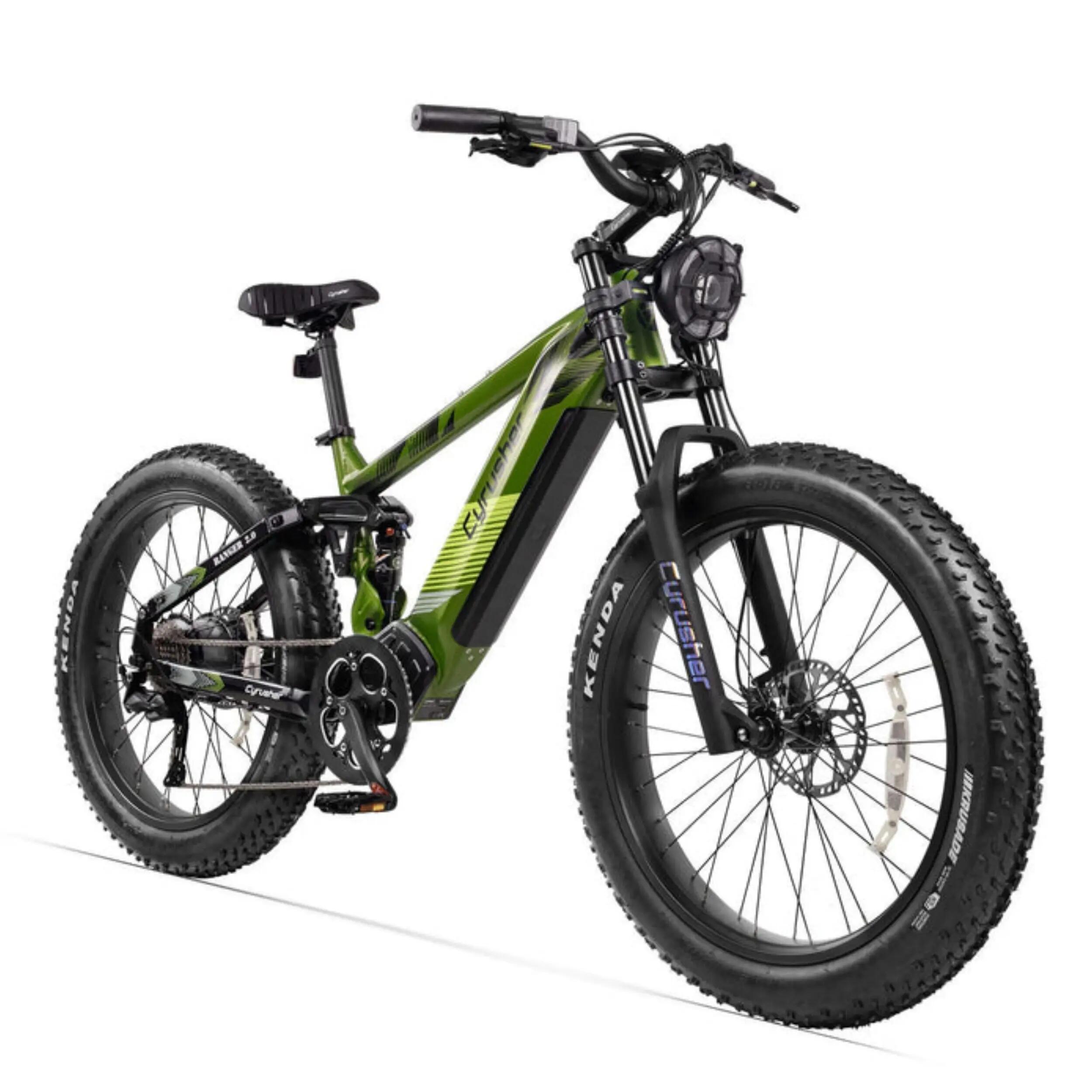 Bicicleta elétrica urbana adulto Cyrusher Ranger 2.0 bateria 52V20Ah 95N·m 2/7