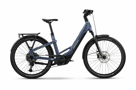 Vélo de ville Winora Yakun X10e Low Gris 600Wh