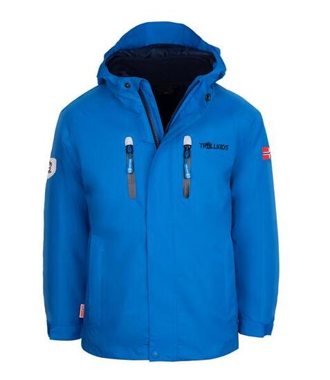 Kinder 3-in-1-Funktionsjacke Myrdal PRO Pfeffergrün/Marineblau