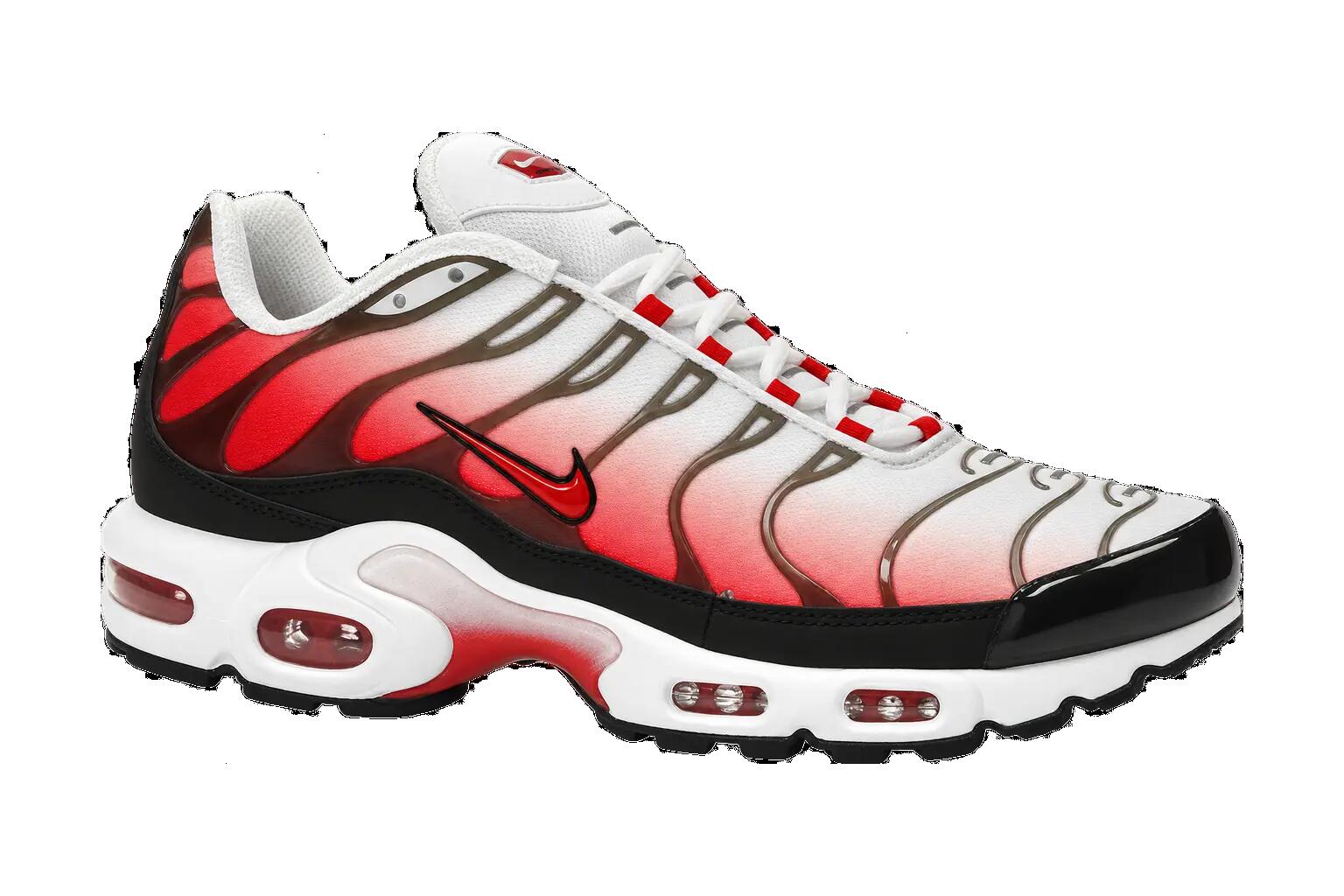 Zapatillas hombre Nike Air Max Plus degradado blanco, negro, rojo 1/1