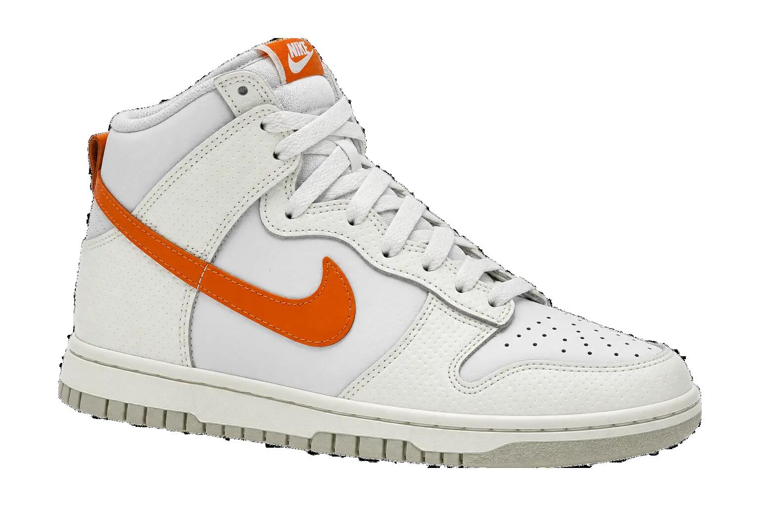 Donna - sneaker alte - Nike Dunk High - bianco-arancio magma 1/1