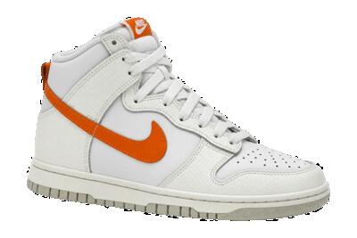 Donna - sneaker alte - Nike Dunk High - bianco-arancio magma