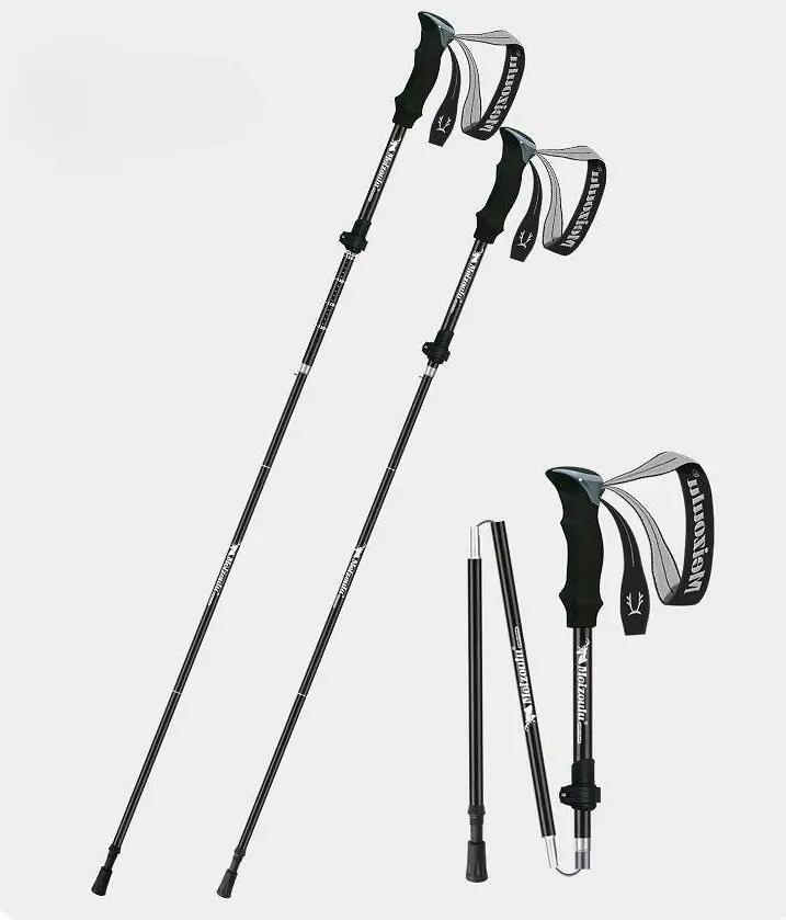 Bâtons de randonnée légers (lot de 2) – 110-135 cm 1/4