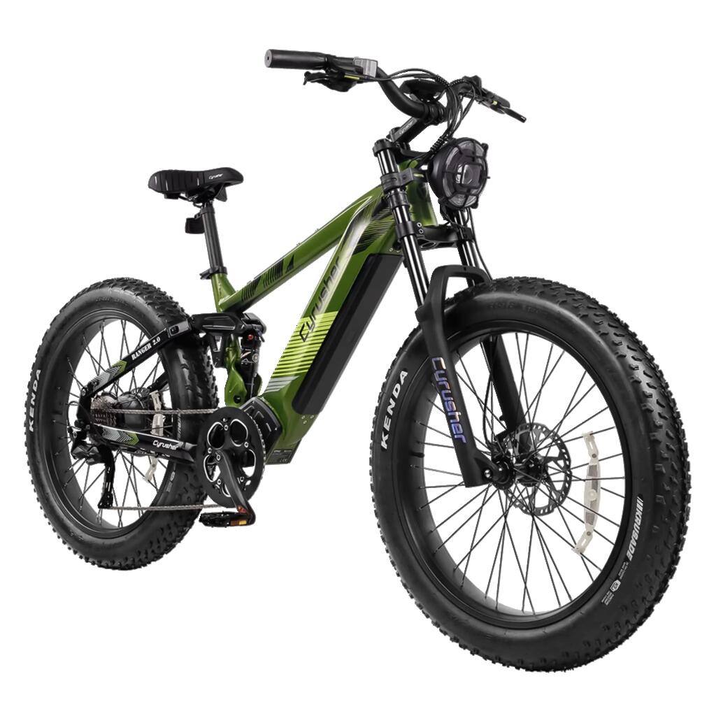Cyrusher Ranger 2.0, батерия 52V 20Ah, гуми 26×4.0" електрически велосипед