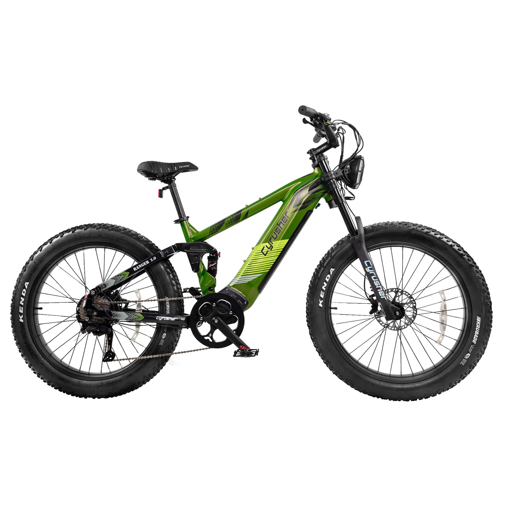 Cyrusher Ranger 2.0, bateria 52V 20Ah,250W, pneus 26×4.0" bicicleta elétrica 2/2