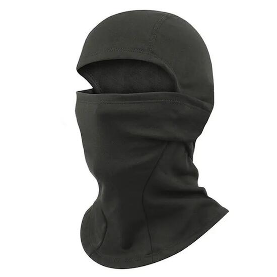 Masque de ski cagoule, polyester, termique, noir, 32x30 cm