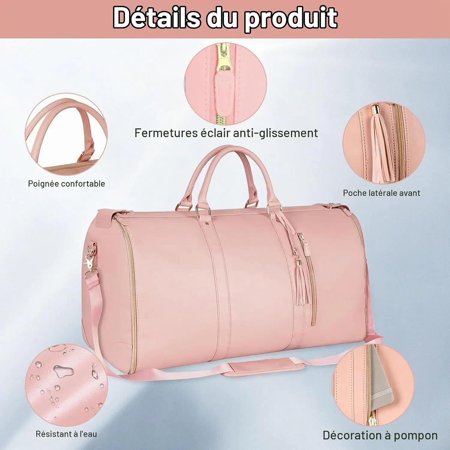 Sac de Voyage Pliable, Sac Voyage Cabine, Sac de Sport Femme Etanche, Grande Tra 4/6