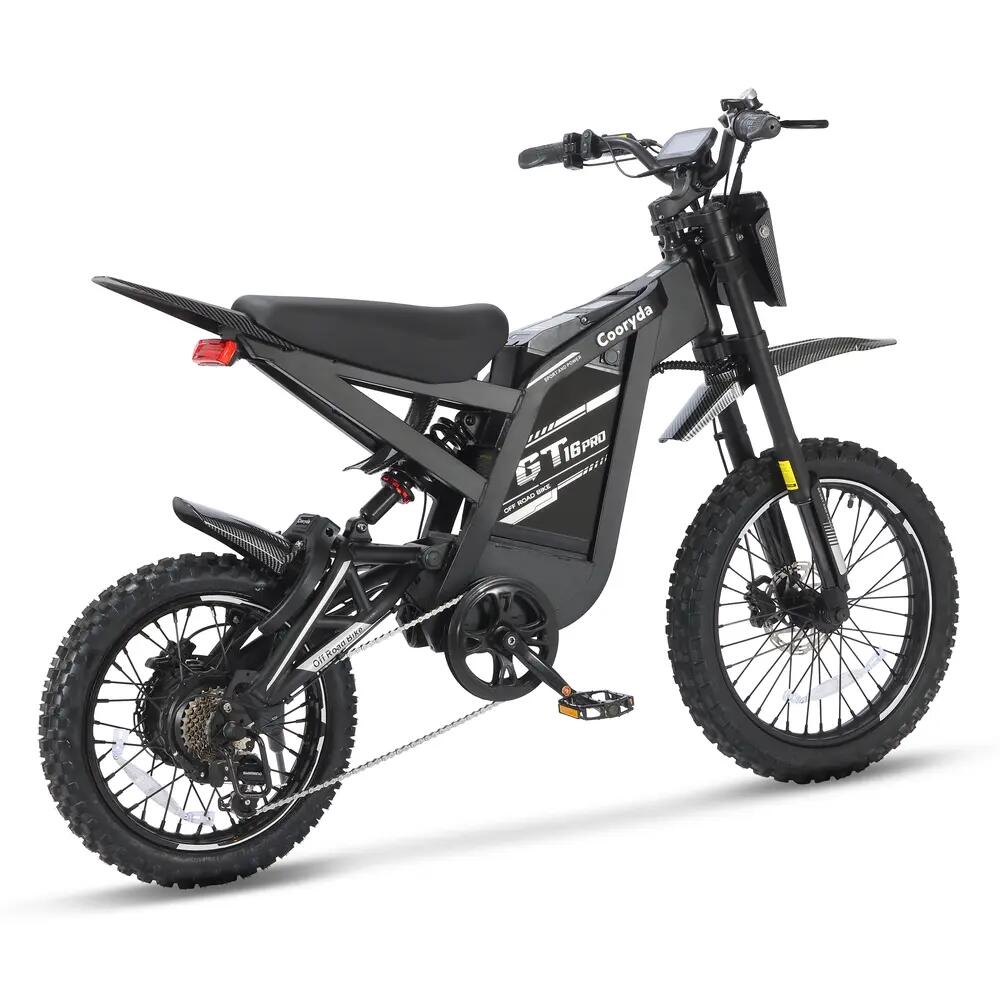 GT16 Pro - Fatbike électrique - 16 pouces - 250W - 7 vitesses - Noir 3/4