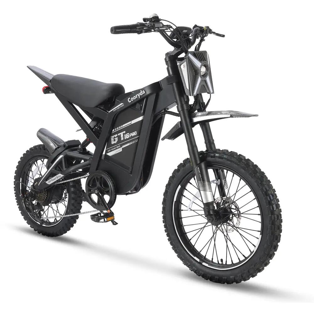 GT16 Pro - Fatbike électrique - 16 pouces - 250W - 7 vitesses - Noir 2/4