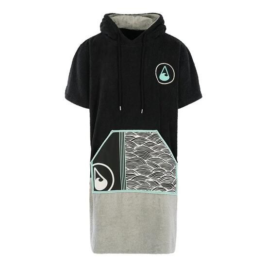 Poncho Wave Hawaii Cotton/ Recy-PES Poncho Moledo XL WH4045 Mehrfarbig 110 x 80