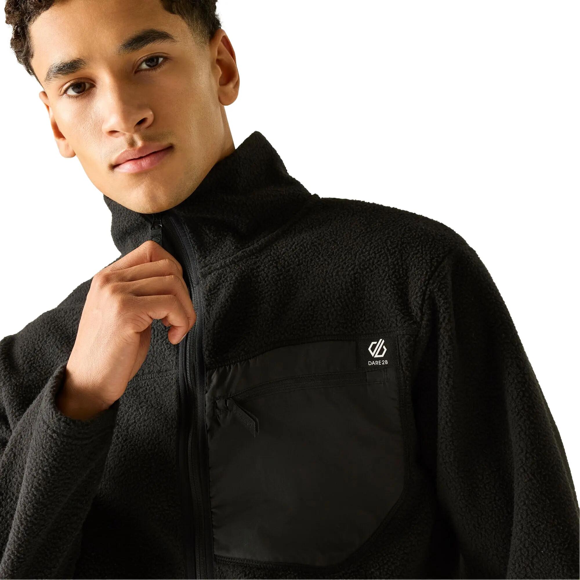 Mens Camber Shield Borg Fleece Jacket (Black) 7/7