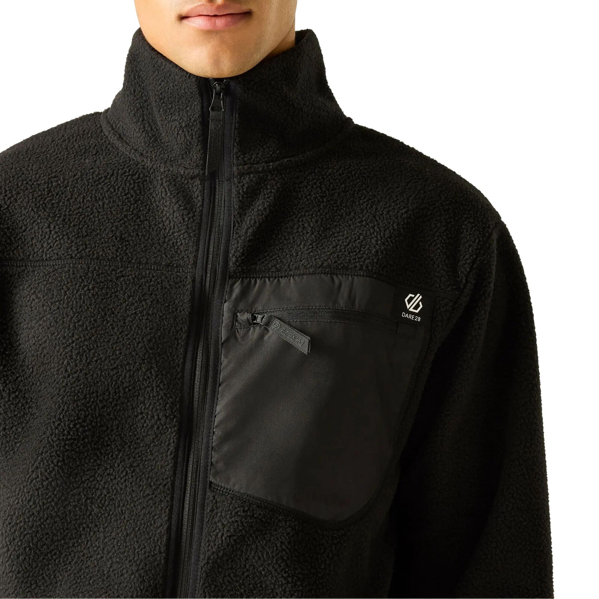 Mens Camber Shield Borg Fleece Jacket (Black) 4/7