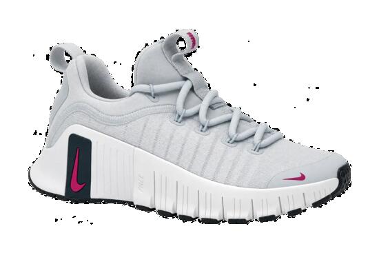 Zapatillas entrenamiento mujer Nike Free Metcon 6 gris y fucsia