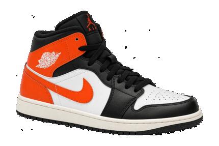 Hombre - zapatillas - Air Jordan 1 Mid Shattered Backboard - naranja