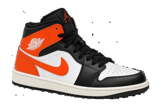 Hombre - zapatillas - Air Jordan 1 Mid Shattered Backboard - naranja
