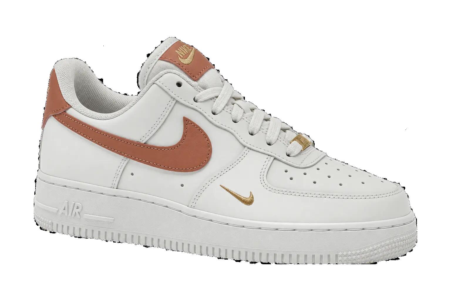 Zapatillas mujer minimalistas Nike Air Force 1 07 Essential blanco-rosa 1/1