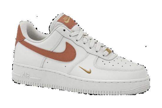 Zapatillas mujer minimalistas Nike Air Force 1 07 Essential blanco-rosa