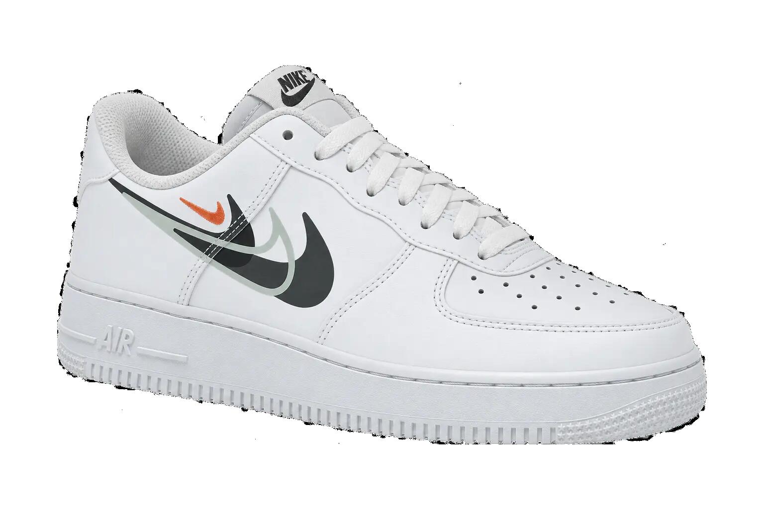 Zapatillas hombre Multi-Swoosh Nike Air Force 1 07 blanco-negro 1/1