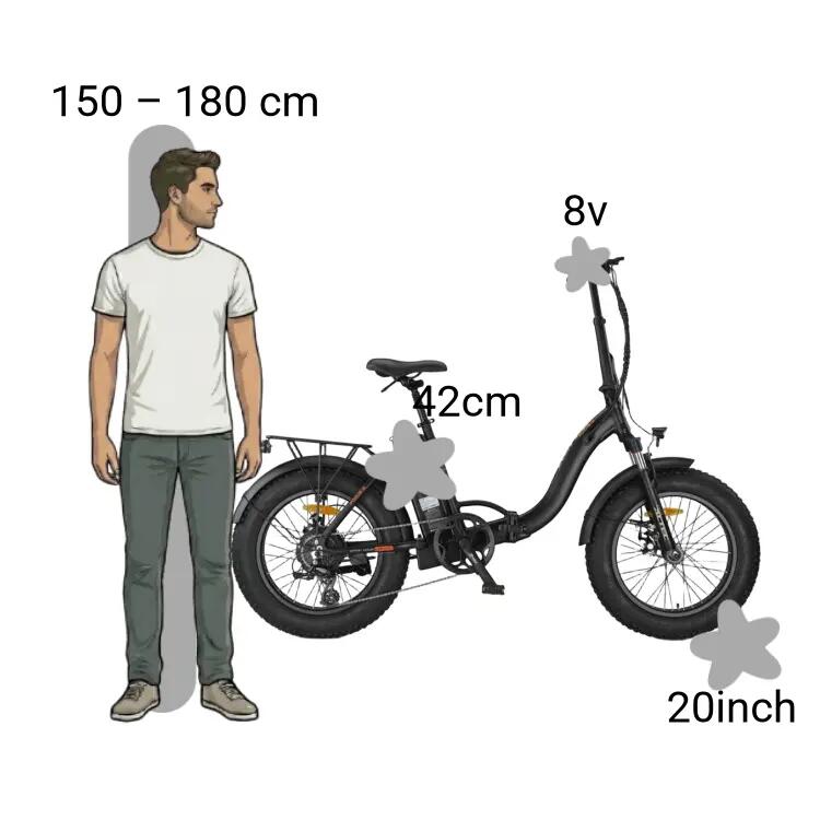 Bicicletta usata Altec Focus-S E-Bike Fatbike Vouwfiets 2/4
