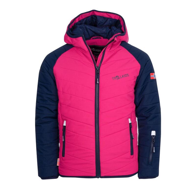 Kinder Schneejacke Myrkdalen Marineblau/Pink