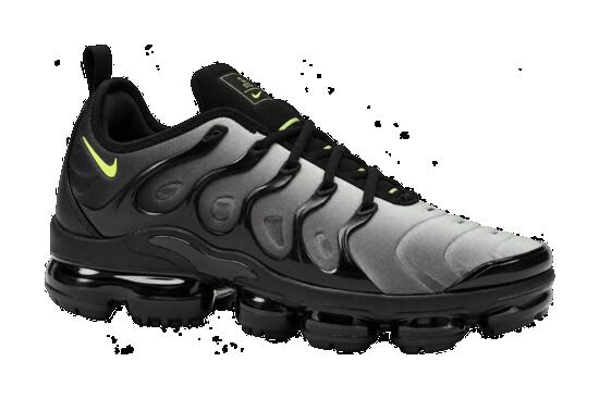 sneakers uomo lucide con lacci Air VaporMax Plus neon giallo