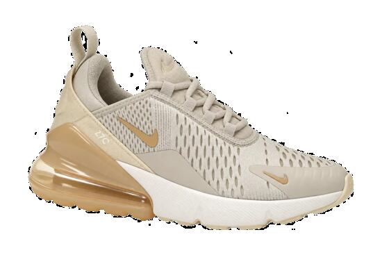 Mujer - zapatillas - brillantes - Nike Air Max 270 - blanco, sésamo