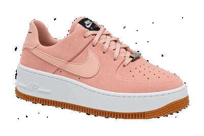 Dames - sneaker - low-top, opvallend design - air force sage 1 low - roze