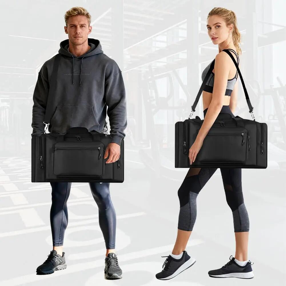Sac de Sport Homme Hydrofuge, 35L Sacs de Voyage Pliable de Grande Capacité 4/6