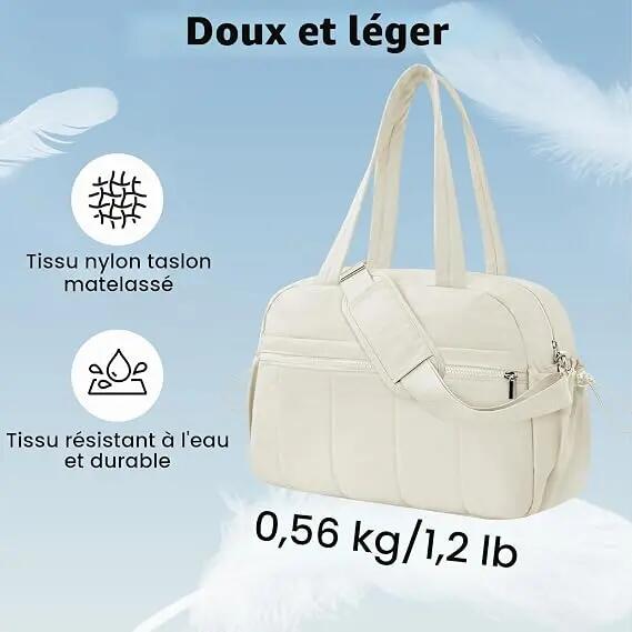 Sac de Sport 20L Femme Fille, Petit Sac de Voyage avec Séparation par Humide 4/5