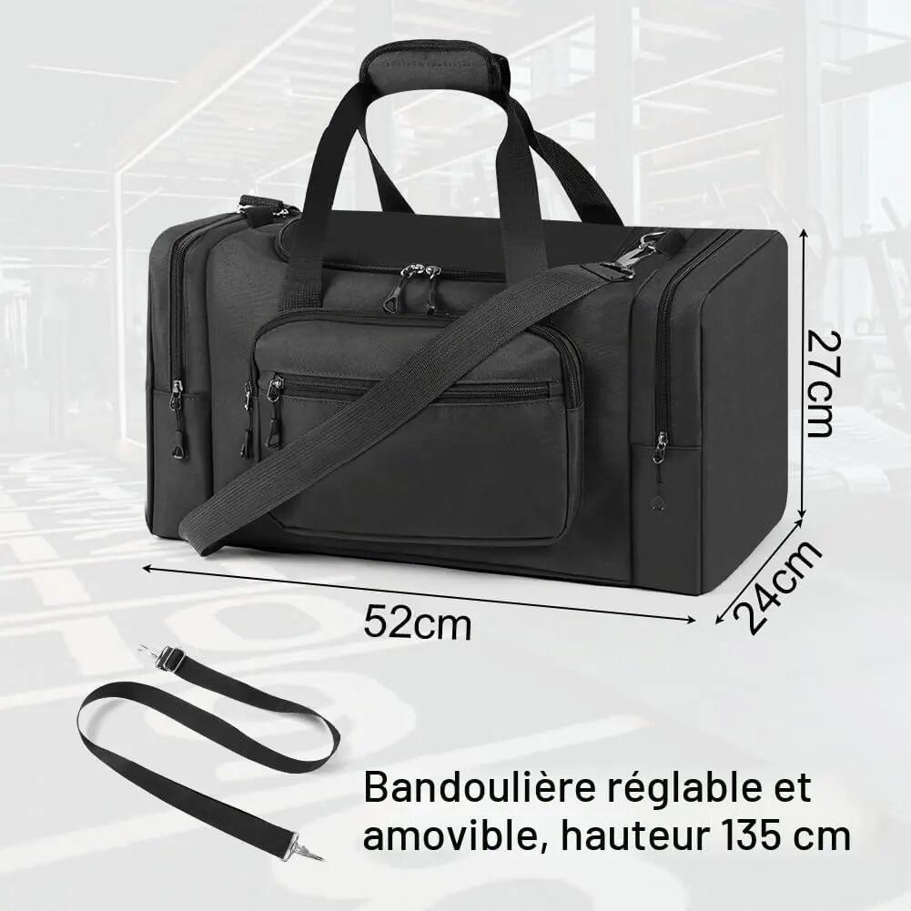 Sac de Sport Homme Hydrofuge, 35L Sacs de Voyage Pliable de Grande Capacité 2/6