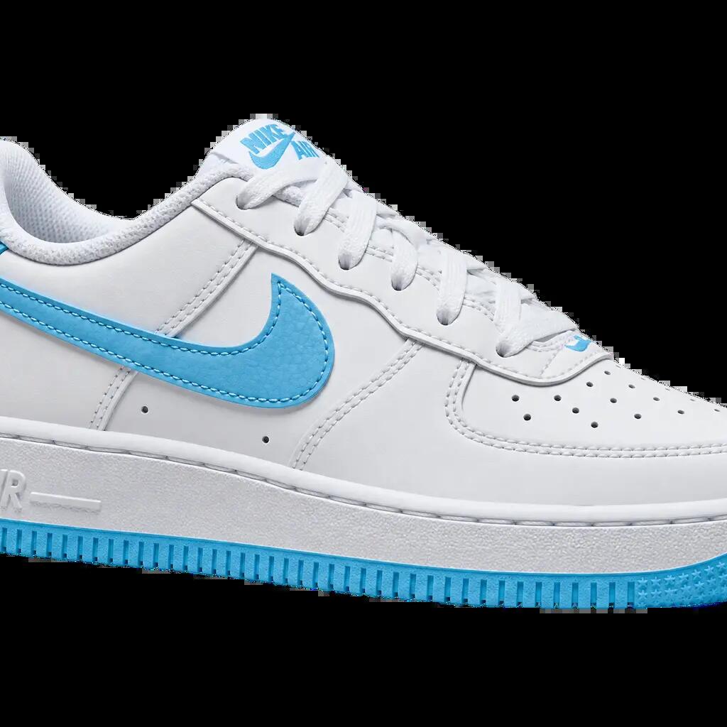 Kinder - Sneaker - Air Force 1 GS - weiß, Aquarius Blue