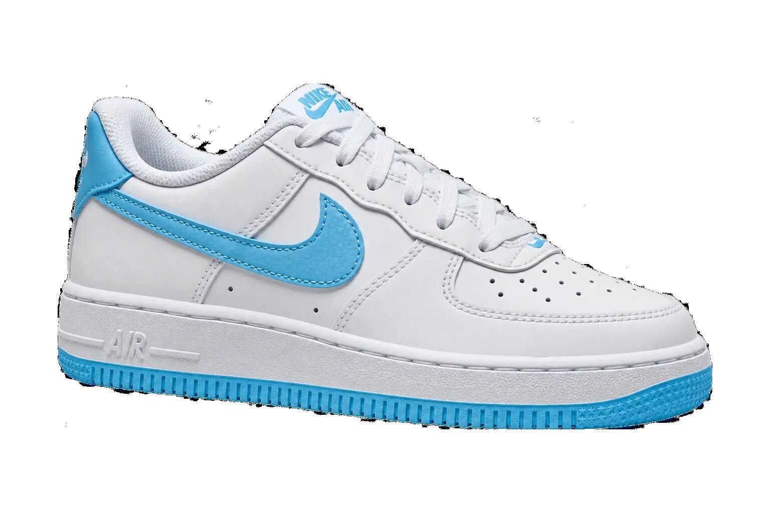 Scarpe da ginnastica per bambini - Air Force 1 GS - Bianco, Aquarius Blue 1/1
