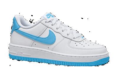 Scarpe da ginnastica per bambini - Air Force 1 GS - Bianco Aquarius Blue
