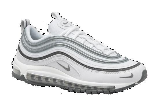 Zapatillas hombre blancas plateado metálico Nike Air Max 97