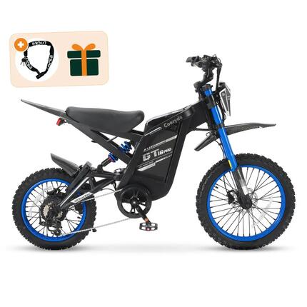 GT16 Pro - Fatbike électrique - 16 pouces - 250W - 7 vitesses - Bleu