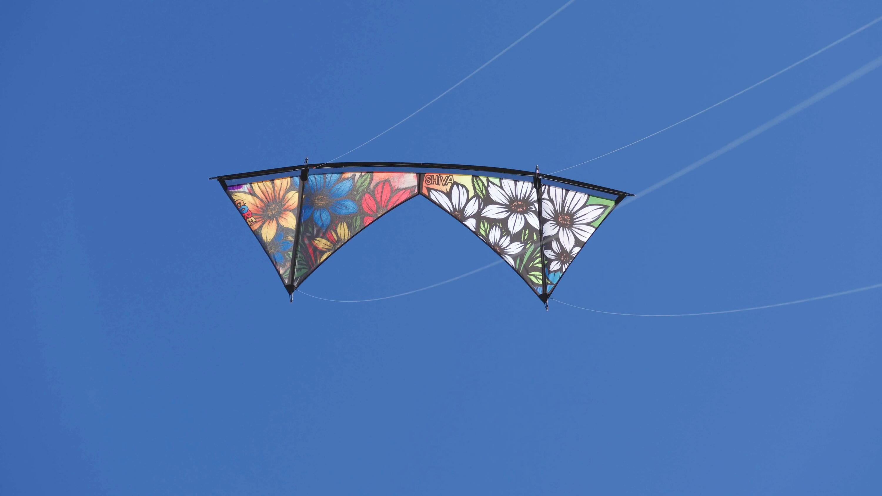Cerf-volant acrobatique Spiderkites Shiva Core Graffiti 20036 Arc-en-ciel 4/7